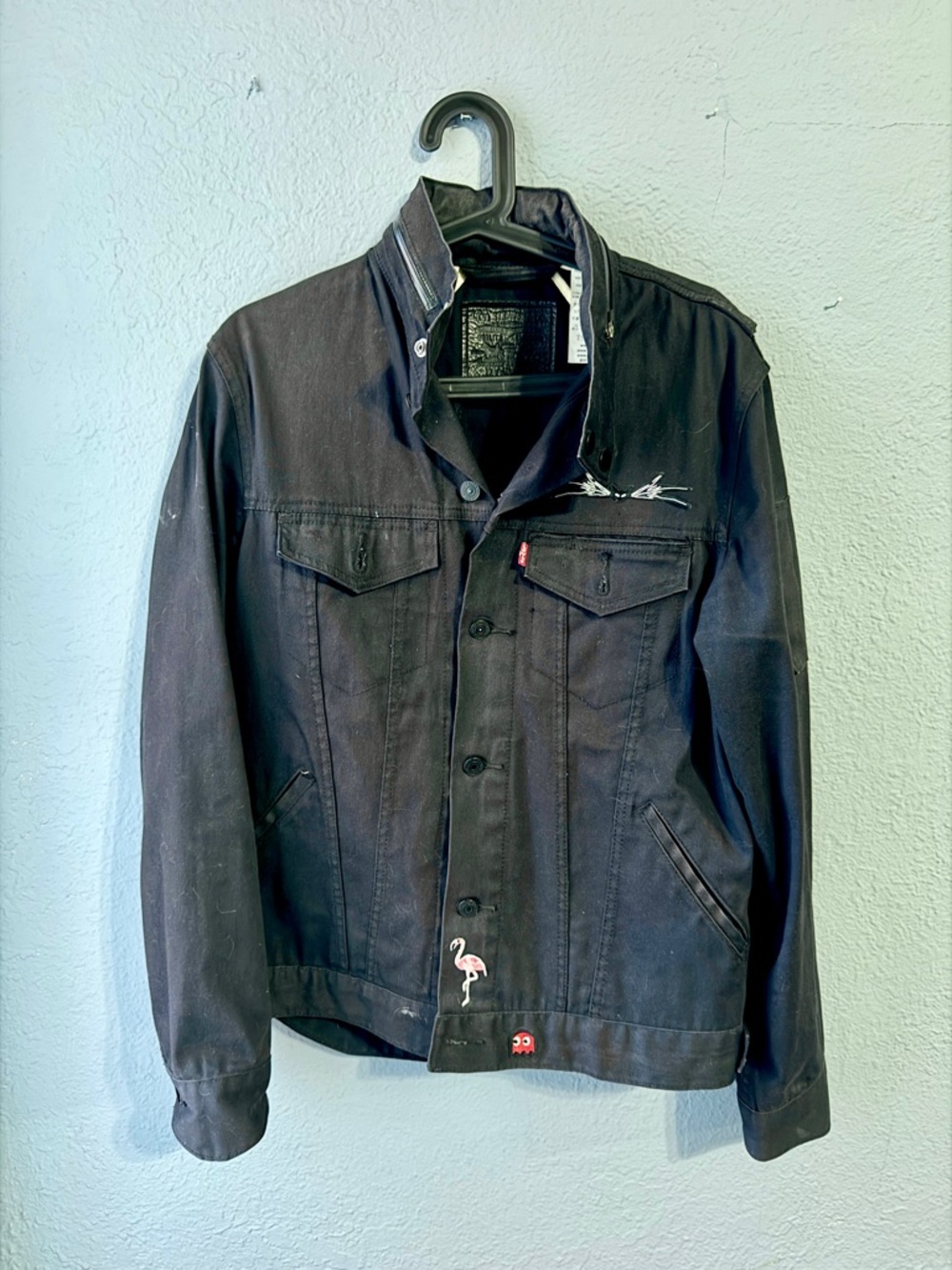 Levi’s Commuter Trucker Biking Black Jean Jacket